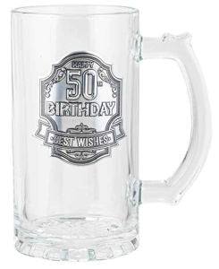 50th Badge Beer Stein 490ml