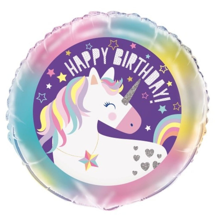 Unicorn Happy Birthday Foil 45cm