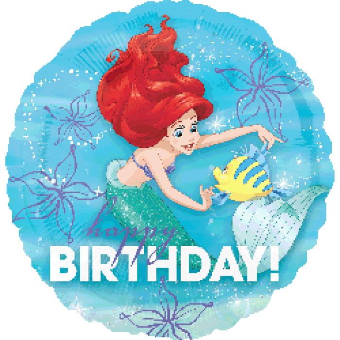 Ariel Dream Big Happy Birthday 43cm Foil Balloon