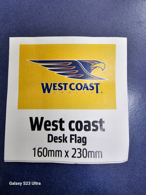 West Coast Eagles Desk Flag Collectors Edition