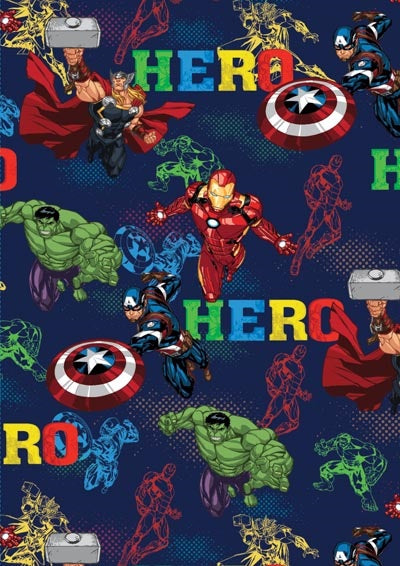 Folded Gift Wrap  Avengers