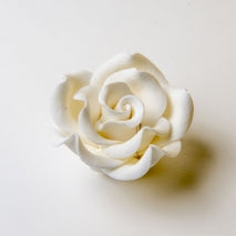 Large Classic Rose White - Sugar Flowers