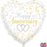 Happy Anniversary Linked Hearts Foil 45cm