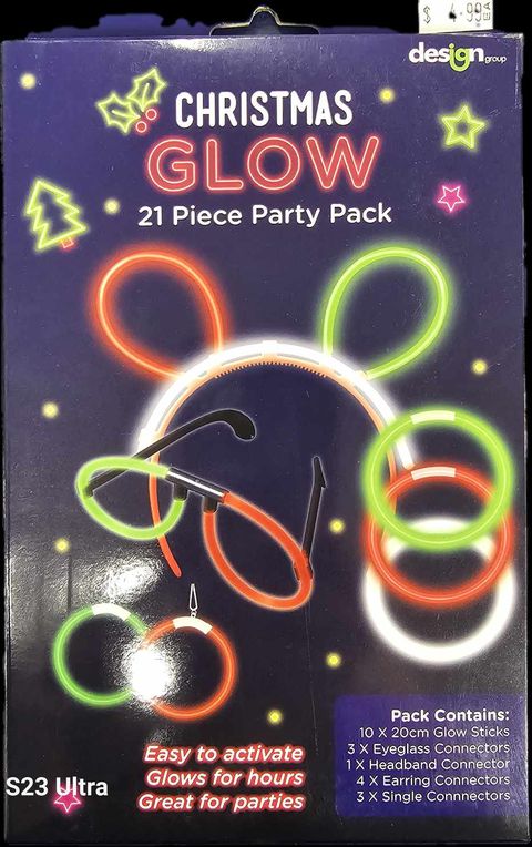 Christmas Glow Sticks 21 Pack