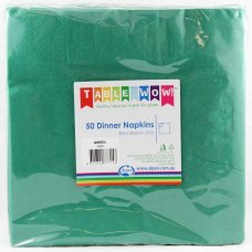 Dinner Napkin Pack 50 -Dark Green