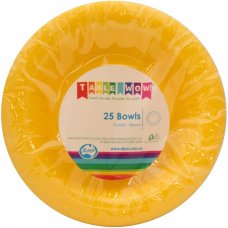 Plastic Bowl 20 Pack - Yellow