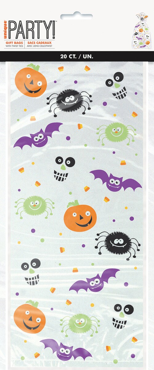 Spooky Smile 20 Cello Bags 28cm H x 13cm W (11" x 5")