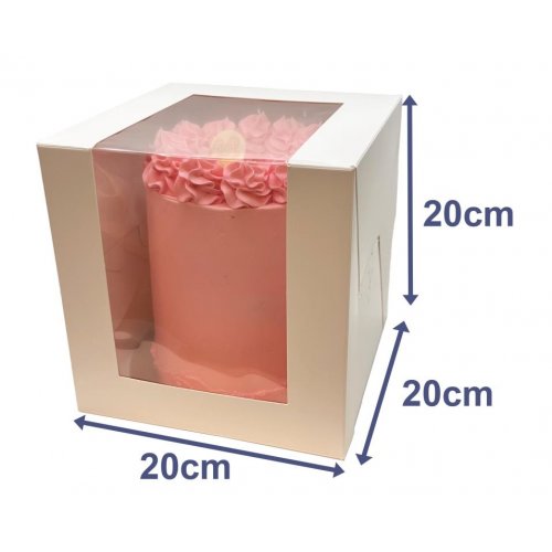 Cake Box White 8x8x8" (20cm) White Cardboard