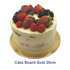 Alpen - Cake Board Round Gold Foil 8''/20cm