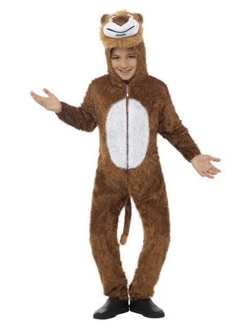 Brown Lion Kids Costume 7-9 Years