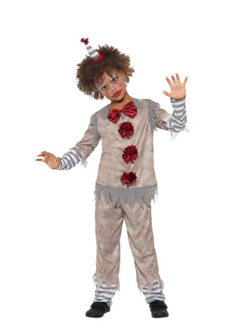 Children's Vintage Clown Costume - 10-12 Years