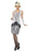 Adult Silver Flapper Dress