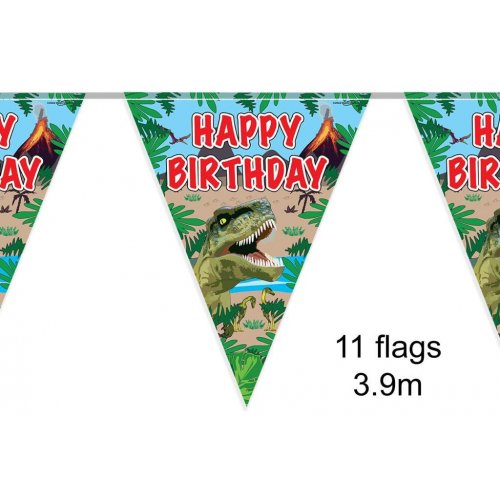 Dinosaur Flag Bunting 3.9M/12.8FT