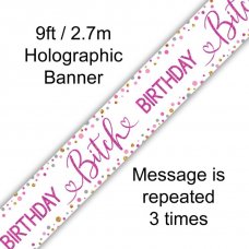 Birthday Bitch Foil Banner