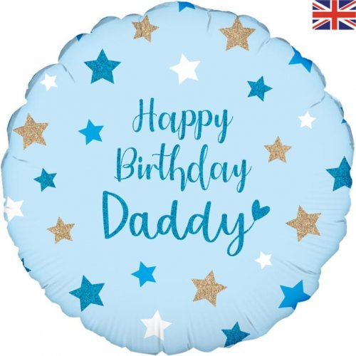 Happy Birthday Daddy Holographic 18"/46cm