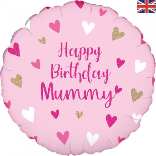 Happy Birthday Mummy Holographic 18"/46cm