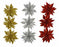 Christmas Tree Flower Embellishment Pack Of 3