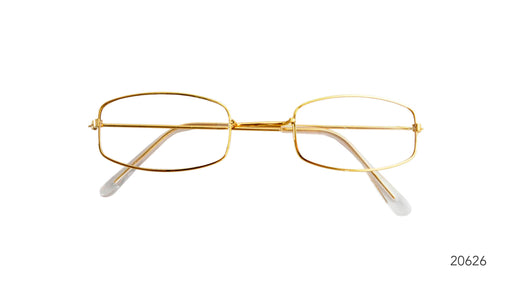 Santa/ Glasses Square, Gold Rim