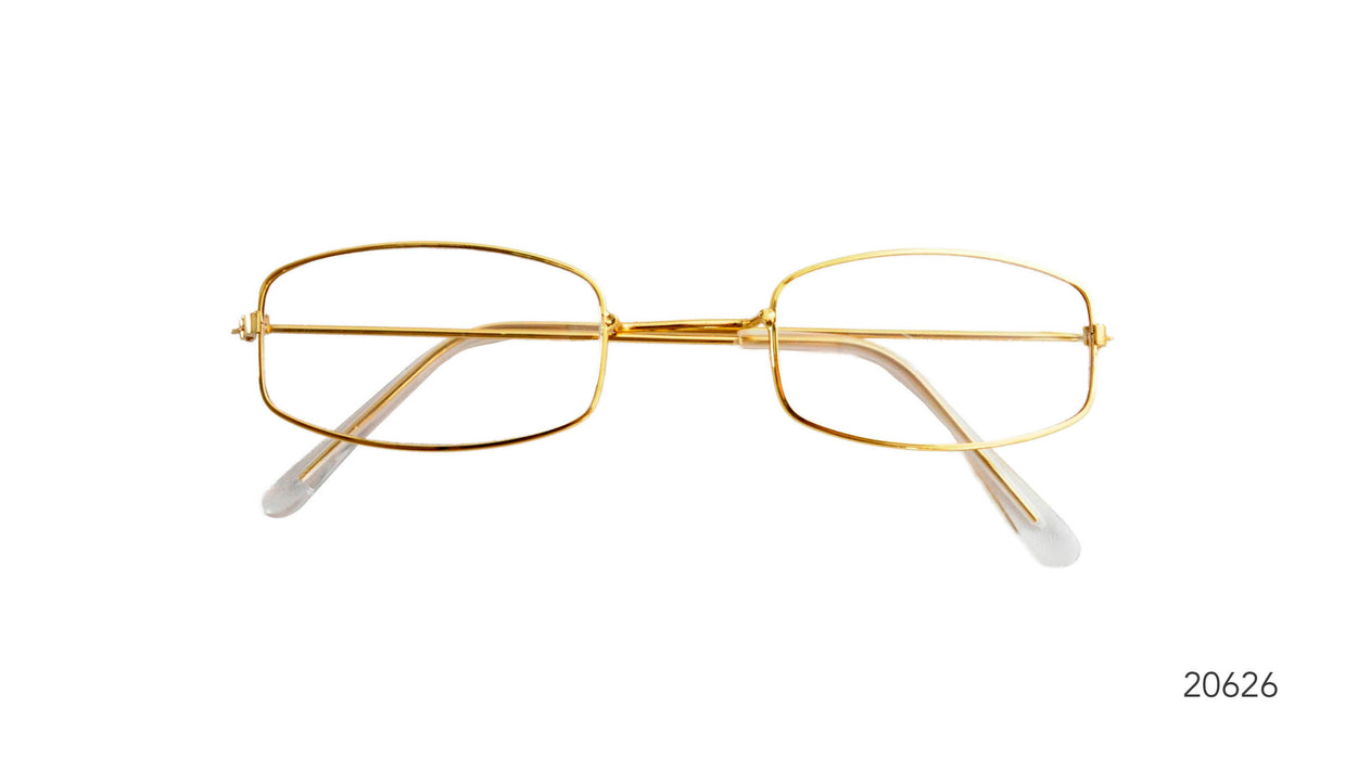 Santa/ Glasses Square, Gold Rim