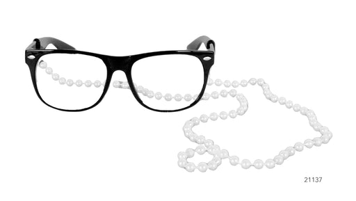 Party Glasses (Grandma Glasses With Pearl Chain)