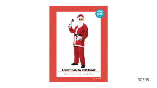 Men's Santa Suit Adult Costume