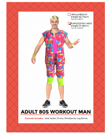 80's Workout Man L/XL