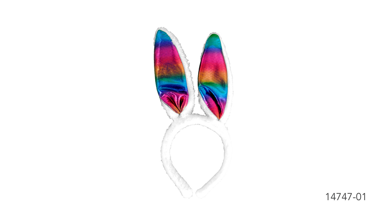 Metallic Rainbow Bunny Ears