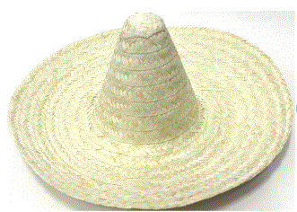 Mexian Hat - Natural Colour — Red Fox Party Supplies