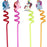 Unicorn Plastic Straws 4 Pk