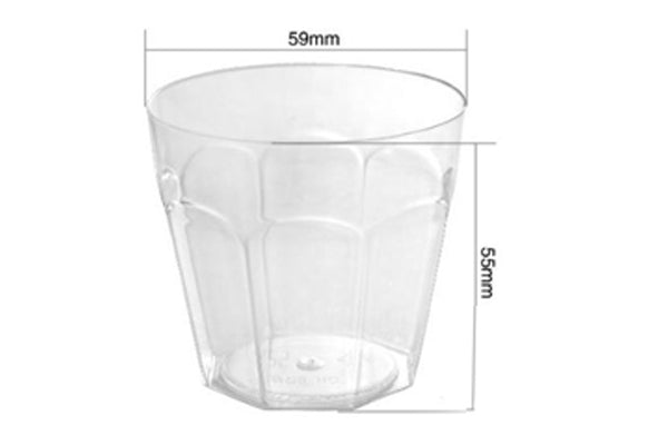 Plastic Round Dessert Cups 80ml 10pk