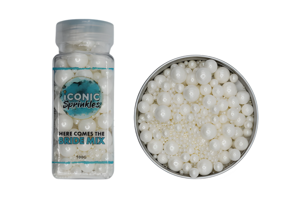 Iconic Here Comes The Bride Sprinkle Mix 100g