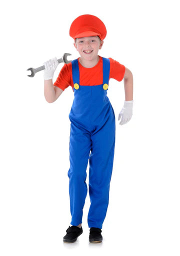 Childrens Red Plumber Costume