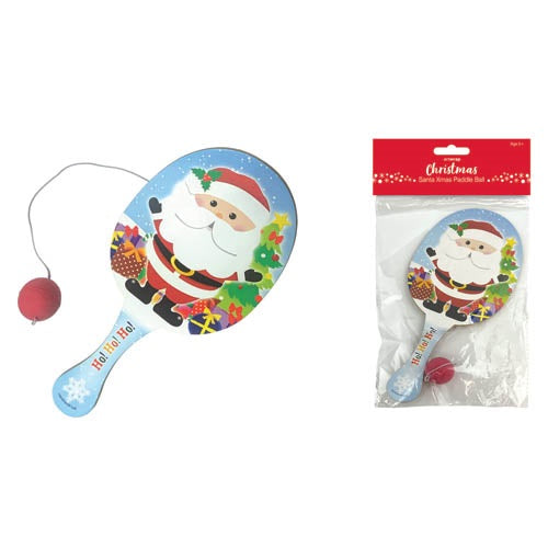 Santa Christmas Paddle Ball