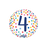 Happy Birthday Colourful Confetti #4  Foil Balloon 18'