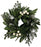 Christmas Small 18cm Wreath Silver Poinsettia