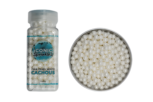 Iconic 7mm Pearl White Cachous 100g