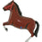 Foil Super Shape 86cm (34") Horse Dark Brown