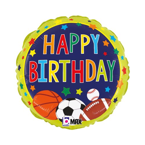 Multi Sports Birthday Foil 18"/45.7cm