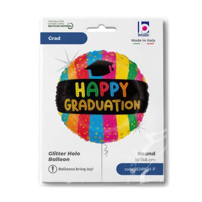 Betallic Colourful Graduation  18'' Foil Balloon