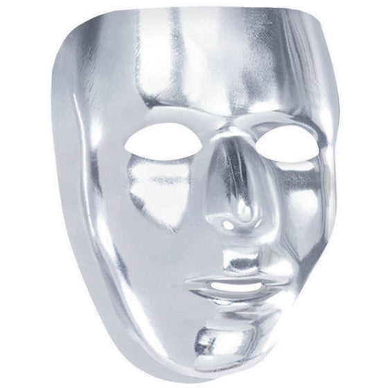 Full Face Silver Mask