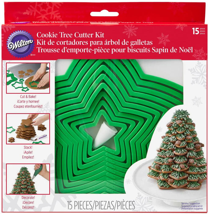 CHRISTMAS TREE COOKIE Cutter Set Kit