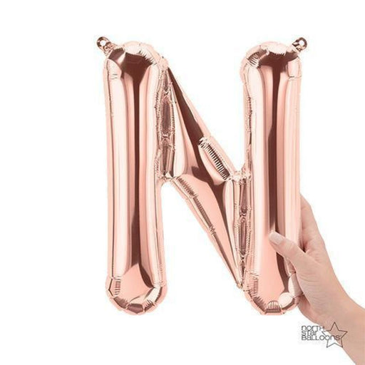 16" Rose Gold Foil Balloon Alpha N