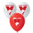 AFL 30cm Single Latex balloon Uninflated Each