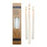 Lume Taper Dinner Candles White 250x21mm Box 6