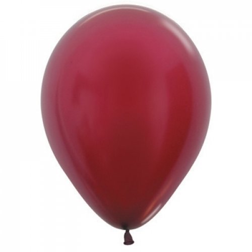 Decrotex Metallic Burgundy Balloons 100pk 30cm