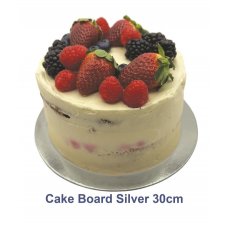 Alpen - Cake Board Round Silver Foil 12''/30cm