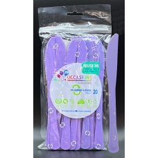 Plastic Knife 20 Pack - Lavender