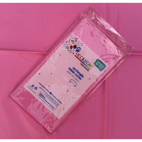 Light Pink Compact Rectangle Tablecover 137x274cm