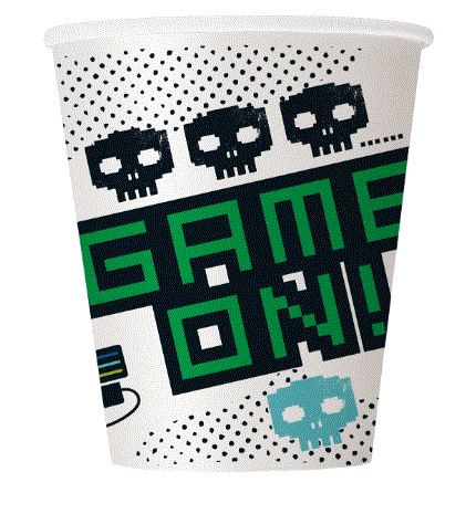 Gamer Paper Cups 8 Pack