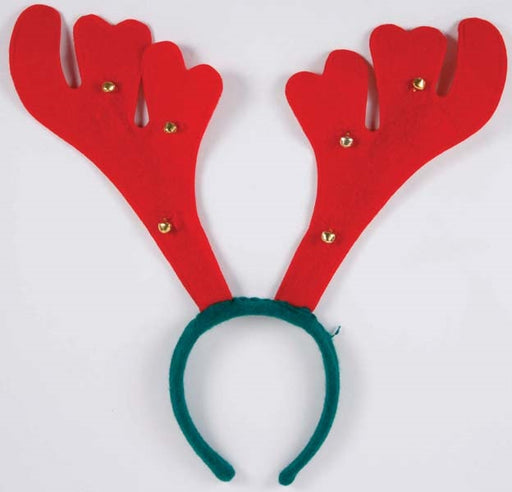 Reindeer Antler Headband With Bells